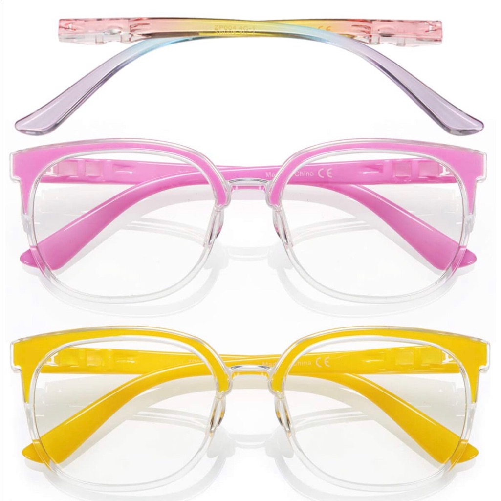 2 Pack Oversized Blue Light Blocking Glasses